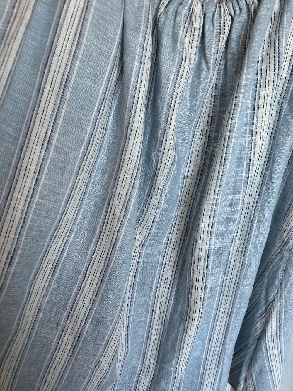 Reformation Blue & White Striped Backless Halter Maxi Dress - Picture 7 of 11